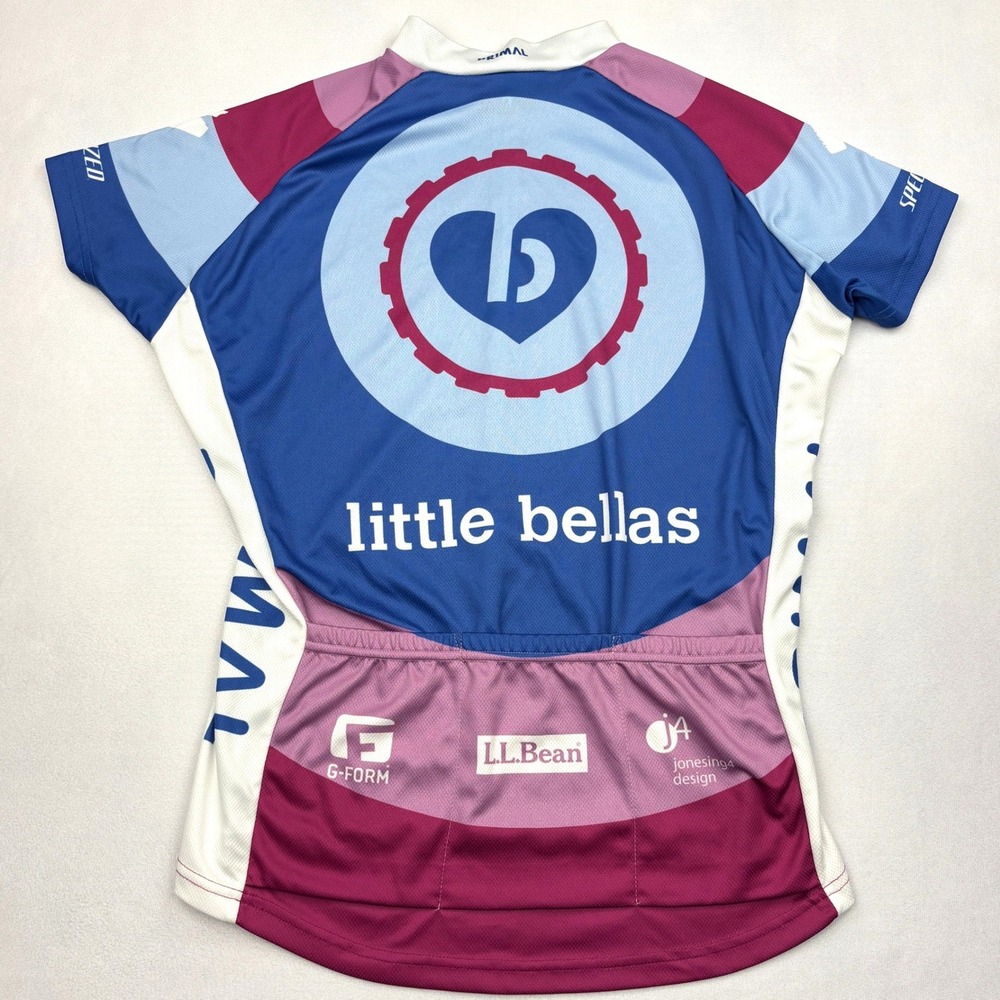 Primal Cycling Jersey Womens Large Little Bellas Blue Pink Specialized Bike Top